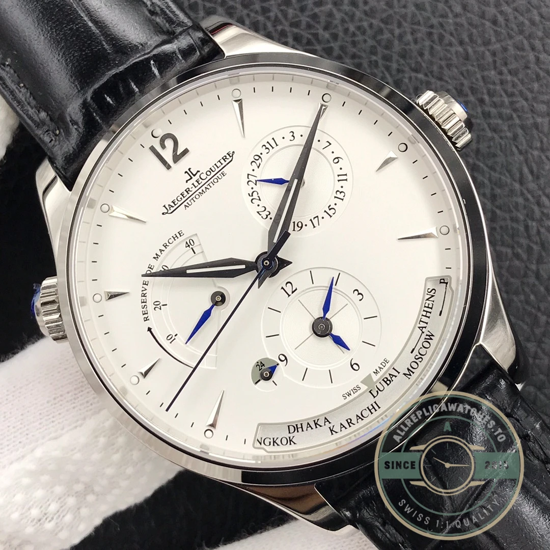 Replica Jaeger-LeCoultre Master Geographic White Dial Q1428421 - Luxury Replica Watch
