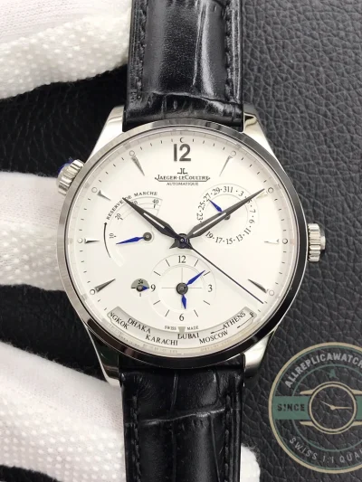 Replica Jaeger-LeCoultre Master Geographic White Dial Q1428421 - 1:1 Swiss Replica Watch