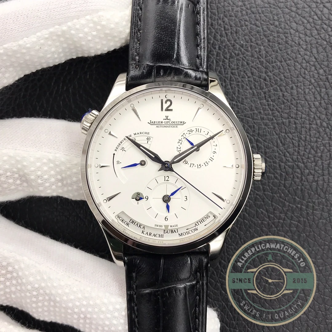 Replica Jaeger-LeCoultre Master Geographic White Dial Q1428421 - 1:1 Swiss Replica Watch