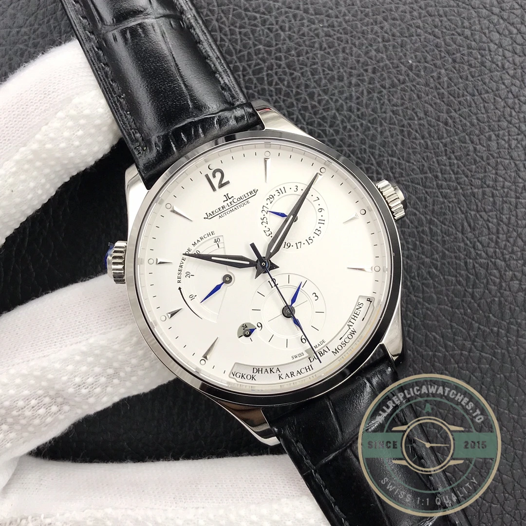 Replica Jaeger-LeCoultre Master Geographic White Dial Q1428421 - 1:1 Swiss Replica Watch
