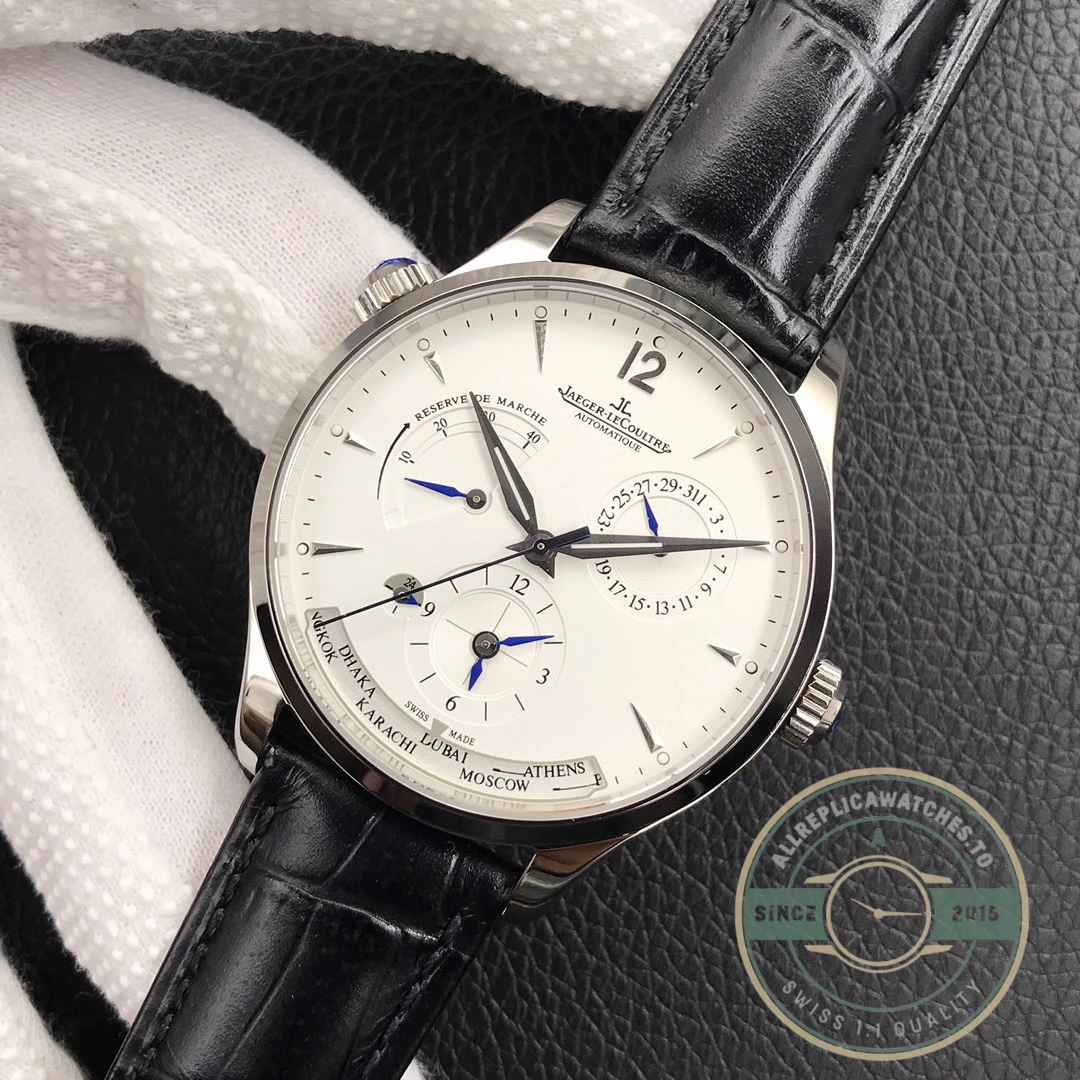 Replica Jaeger-LeCoultre Master Geographic White Dial Q1428421 - Premium Super Clone Watch