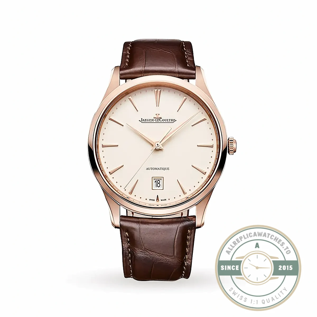 Replica Jaeger-LeCoultre Master Ultra Thin Date Rose Gold Q1282510 - Affordable Super Clone Watch