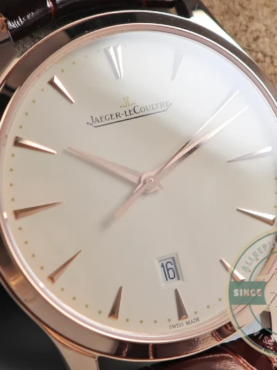 Replica Jaeger-LeCoultre Master Ultra Thin Date Rose Gold Q1282510 - 1:1 Swiss Replica Watch