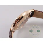 Leather strap of the rose gold JLC Master Ultra Thin Date clone, reference Q1282510