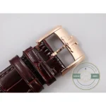 Dauphine hands and applied gold-tone markers on the Master Ultra Thin Date super clone