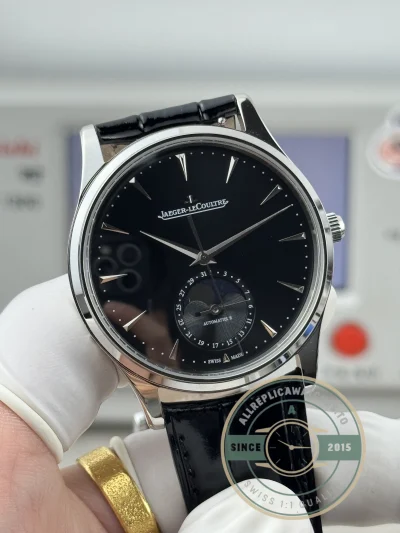 Replica Jaeger-LeCoultre Master Ultra Thin Moon 39mm Black Dial Q1368470 - High-Grade Replica Watch