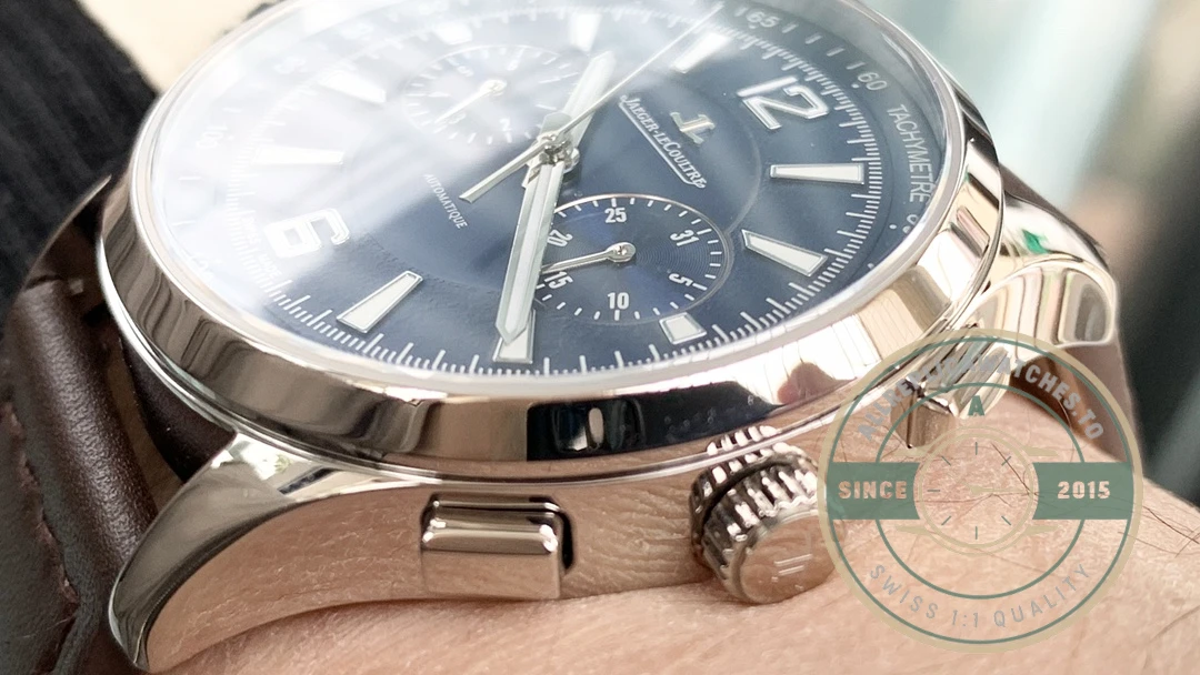 Replica Jaeger-Lecoultre Polaris Chronograph Blue Dial Q9028480 - Premium Super Clone Watch
