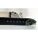 12-hour register at 9 o'clock in matte black with crisp white printing