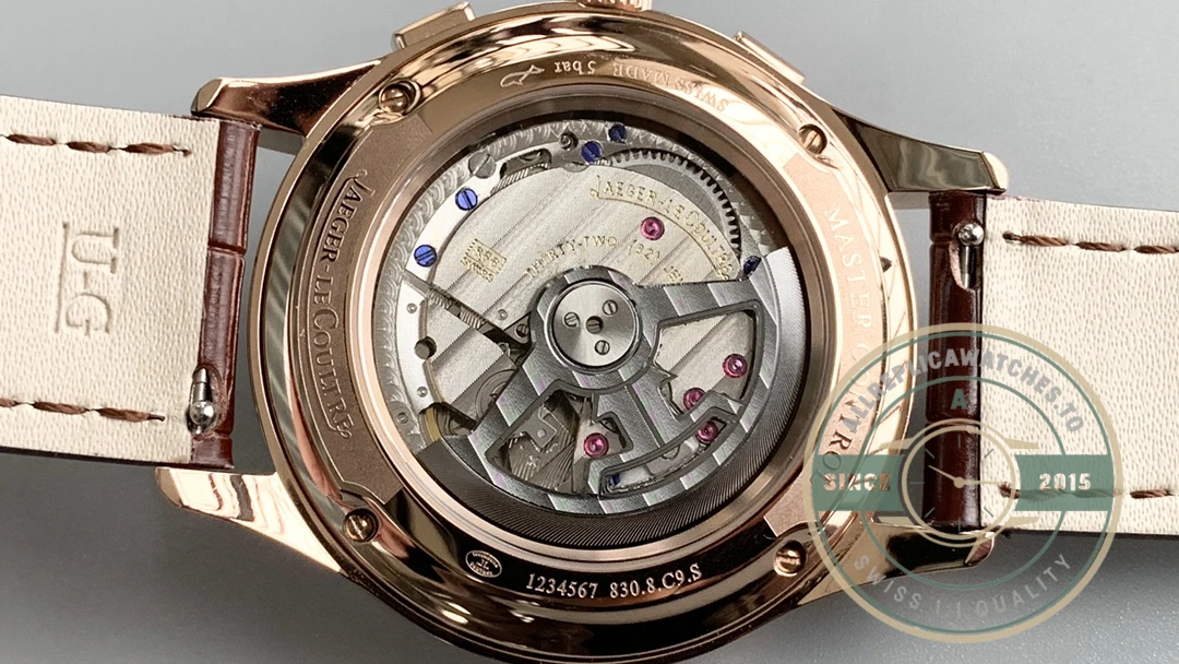 Replica Jaeger-LeCoultre Polaris Rose Gold 42 mm Black Dial 9022450 - Top-Tier Swiss Replica Watch