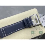 Dial darkening toward navy under office light on this blue Mark XX clone