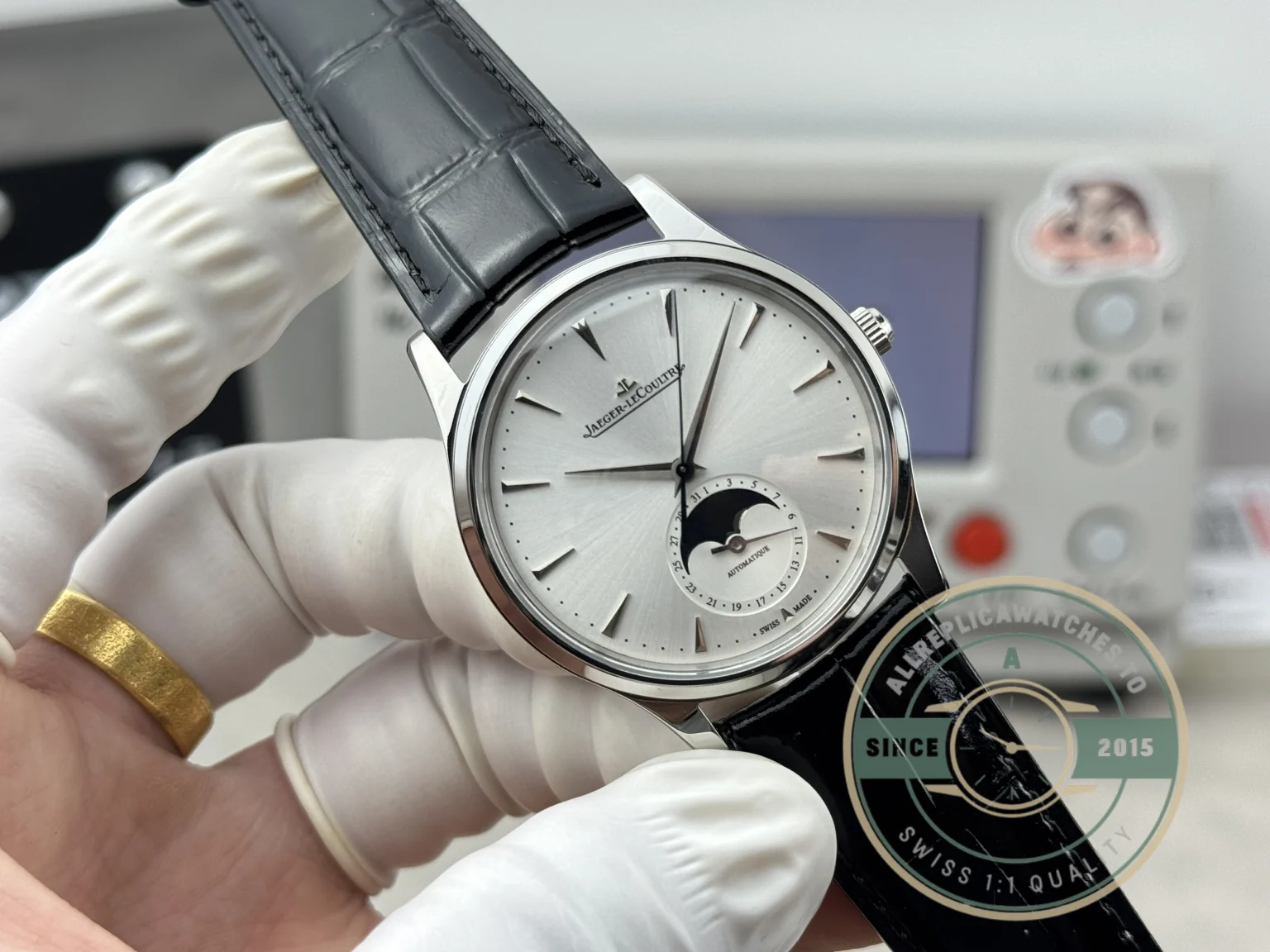 Replica MASTER ULTRA THIN MOON 39MM SILVER DIAL Q1368430 - Swiss Movement Replica Watch