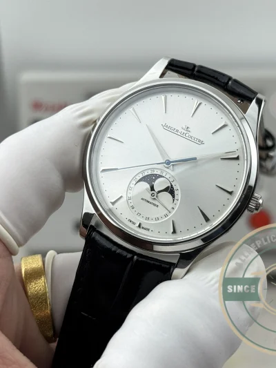 Replica MASTER ULTRA THIN MOON 39MM SILVER DIAL Q1368430 - Luxury Replica Watch