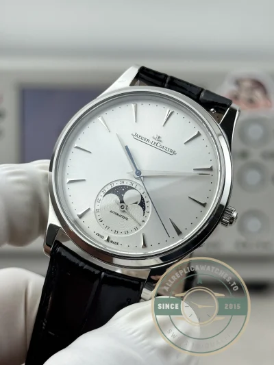 Replica MASTER ULTRA THIN MOON 39MM SILVER DIAL Q1368430 - Best Quality Replica Watch