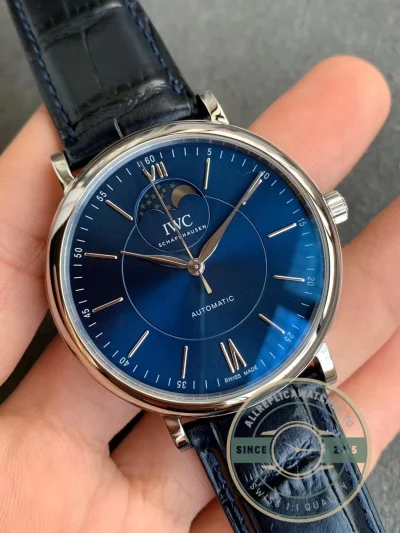 Replica Portofino Automatic Moon Phase 40mm Blue Dial IW459402 - Affordable Super Clone Watch
