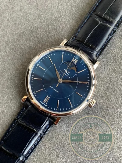 Replica Portofino Automatic Moon Phase 40mm Blue Dial IW459402 - Factory Super Clone Watch