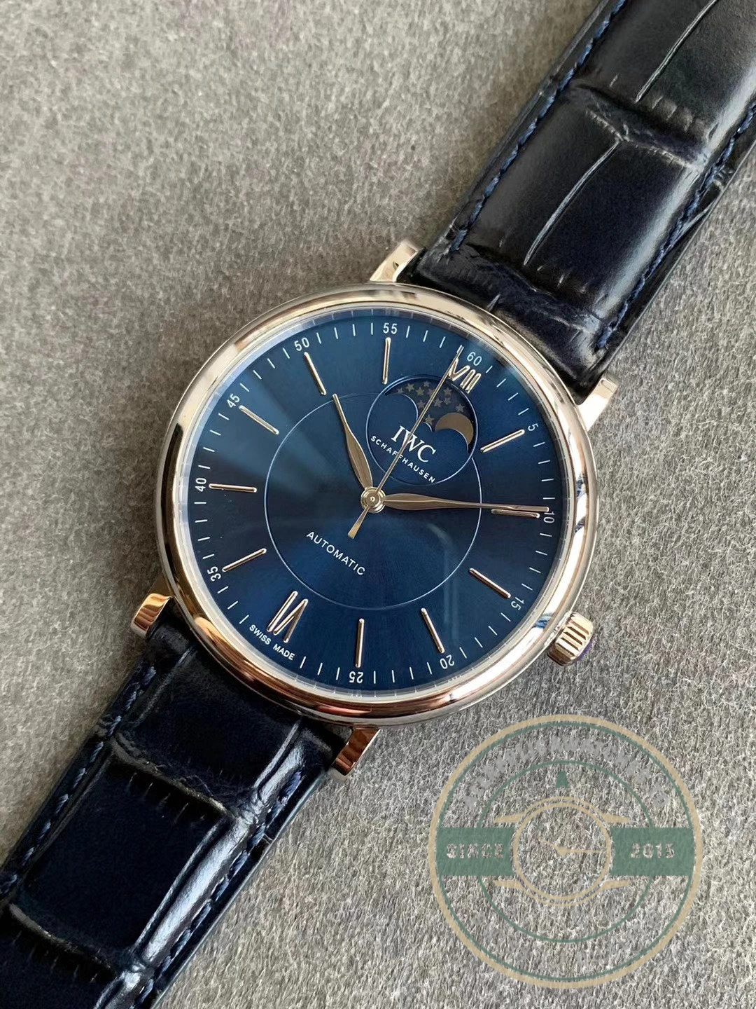 Replica Portofino Automatic Moon Phase 40mm Blue Dial IW459402 - Factory Super Clone Watch