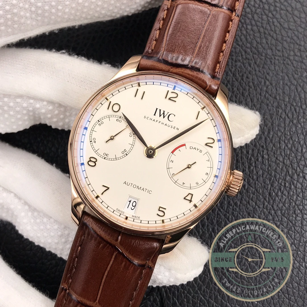 Replica Portuguese 7 Days IW500113 Rose Gold 42mm - High-Grade Replica Watch