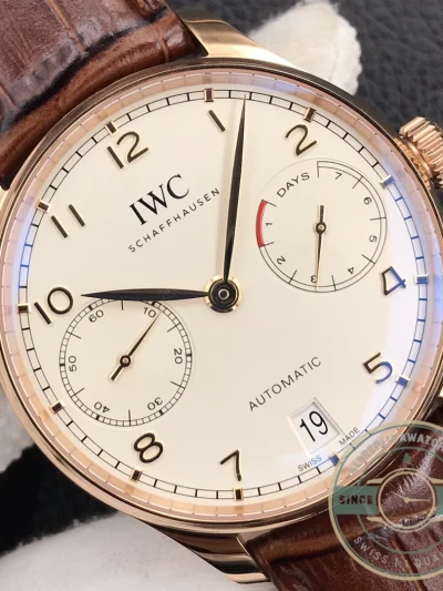 Replica Portuguese 7 Days IW500113 Rose Gold 42mm - Premium Super Clone Watch