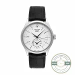 Replica Rolex Cellini Dual Time 50529 Silver Dial 39mm - Luxury Replica Watch