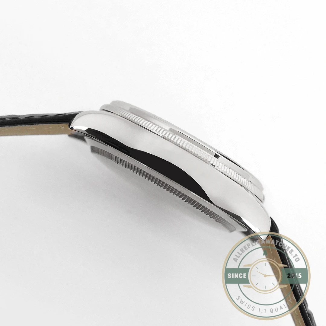 Replica Rolex Cellini Dual Time 50529 Silver Dial 39mm - Budget Luxury Replica Watch