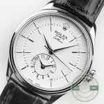 Replica Rolex Cellini Dual Time 50529 Silver Dial 39mm - Affordable Luxury Replica Timepiece