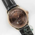 Replica Rolex Cellini Dual Time Rose Gold 50525.015 Brown Dial - Top-Tier Swiss Replica Watch