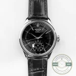 Replica Rolex Cellini Dual Time White Gold 50529 Black Dial 39mm - 1:1 Swiss Replica Watch