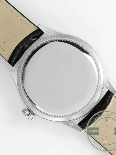 Replica Rolex Cellini Dual Time White Gold 50529 Black Dial 39mm - Affordable Super Clone Watch