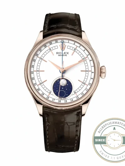 Replica Rolex Cellini Moonphase 50535 White Dial - 1:1 Swiss Replica Watch