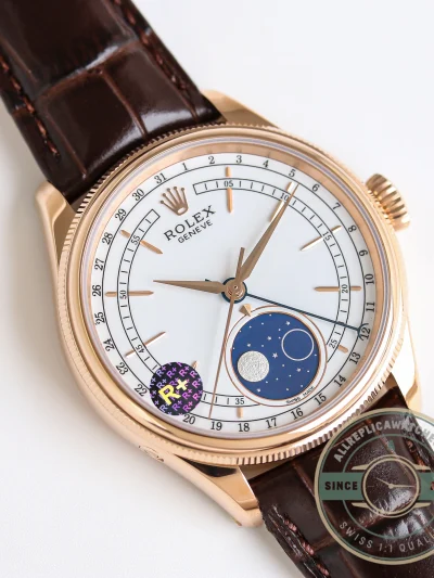 Replica Rolex Cellini Moonphase 50535 White Dial - Affordable Luxury Replica Timepiece