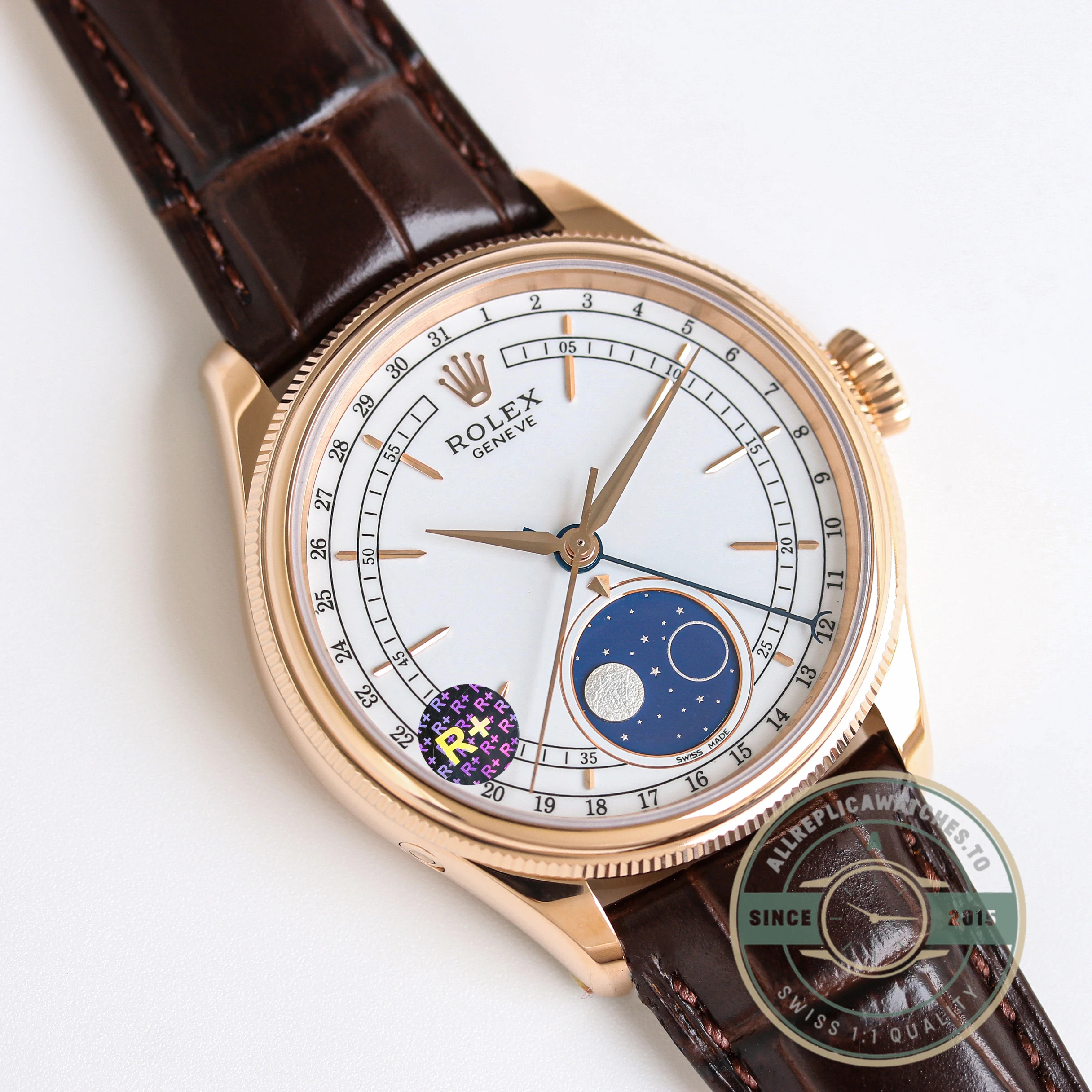 Replica Rolex Cellini Moonphase 50535 White Dial - Affordable Luxury Replica Timepiece