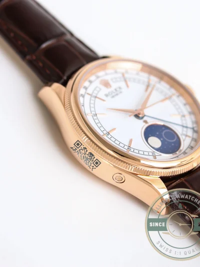 Replica Rolex Cellini Moonphase 50535 White Dial - Luxury Replica Watch