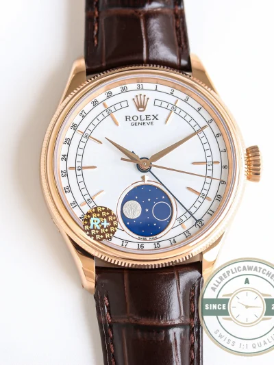 Replica Rolex Cellini Moonphase 50535 White Dial - Luxury Replica Watch