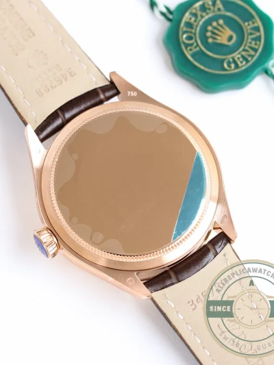 Replica Rolex Cellini Rose Gold 50515 39mm Black Dial - Budget Luxury Replica Watch
