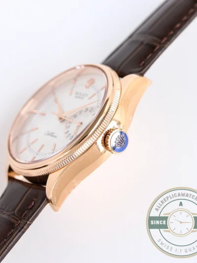 Replica Rolex Cellini Rose Gold 50515.01 39mm White Dial - Affordable Luxury Replica Timepiece