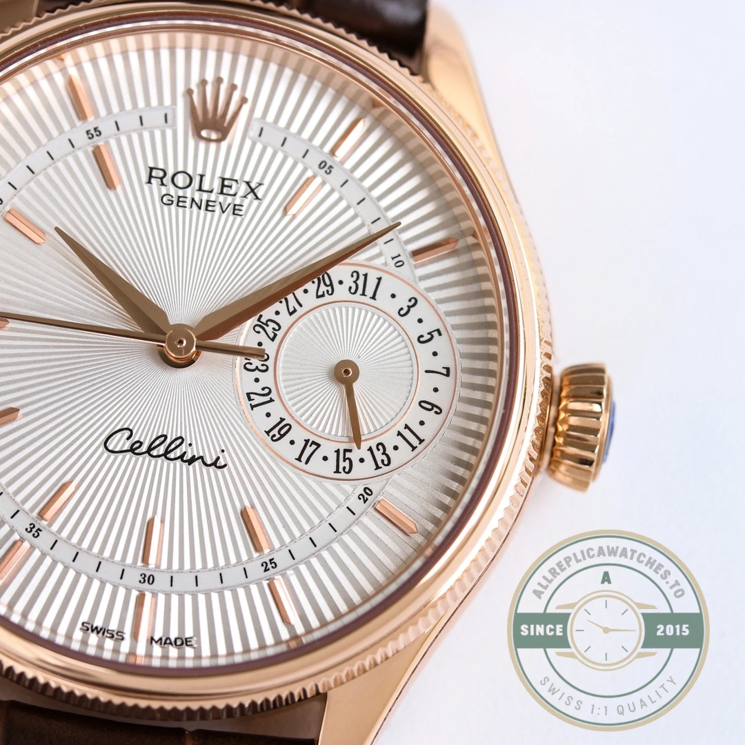 Replica Rolex Cellini Rose Gold 50515.01 39mm White Dial - Best Quality Replica Watch