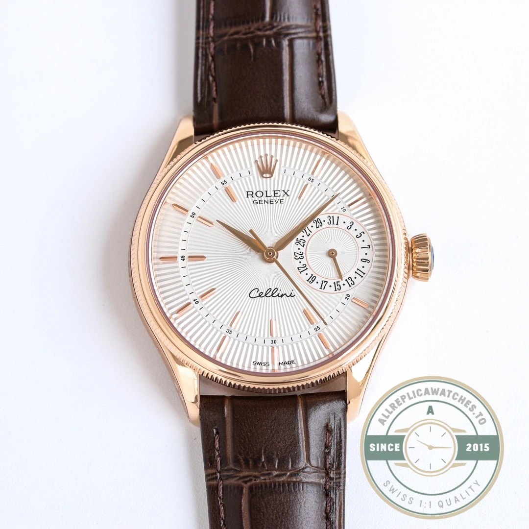 Replica Rolex Cellini Rose Gold 50515.01 39mm White Dial - High-Grade Replica Watch
