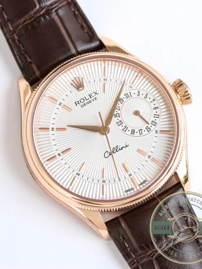 Replica Rolex Cellini Rose Gold 50515.01 39mm White Dial - Swiss-Made Clone Watch