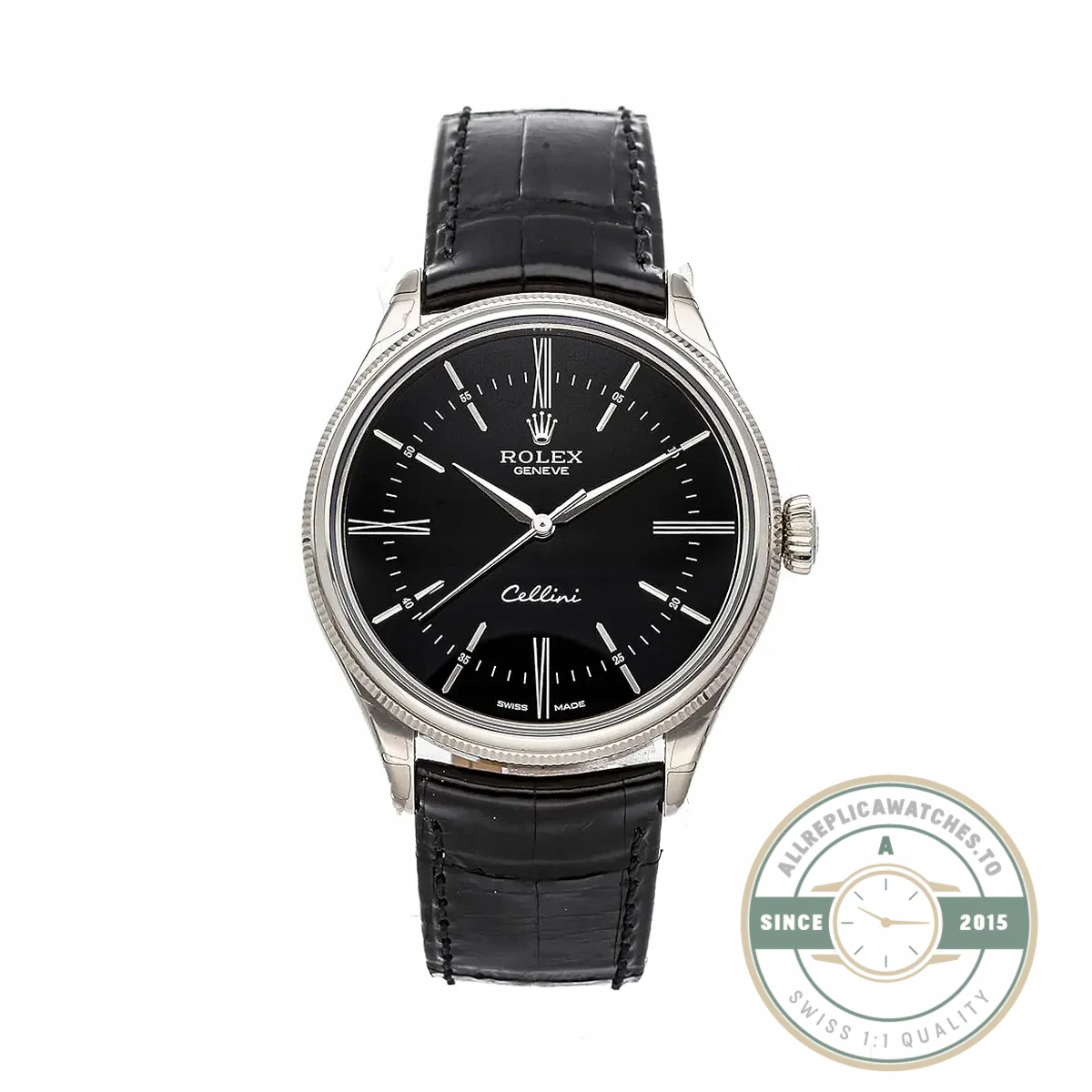 Replica Rolex Cellini Time 39mm 50509.006 Black Dial - Top-Tier Swiss Replica Watch