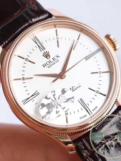 Replica Rolex Cellini Time Rose gold 50505 39mm White Dial - Factory Super Clone Watch