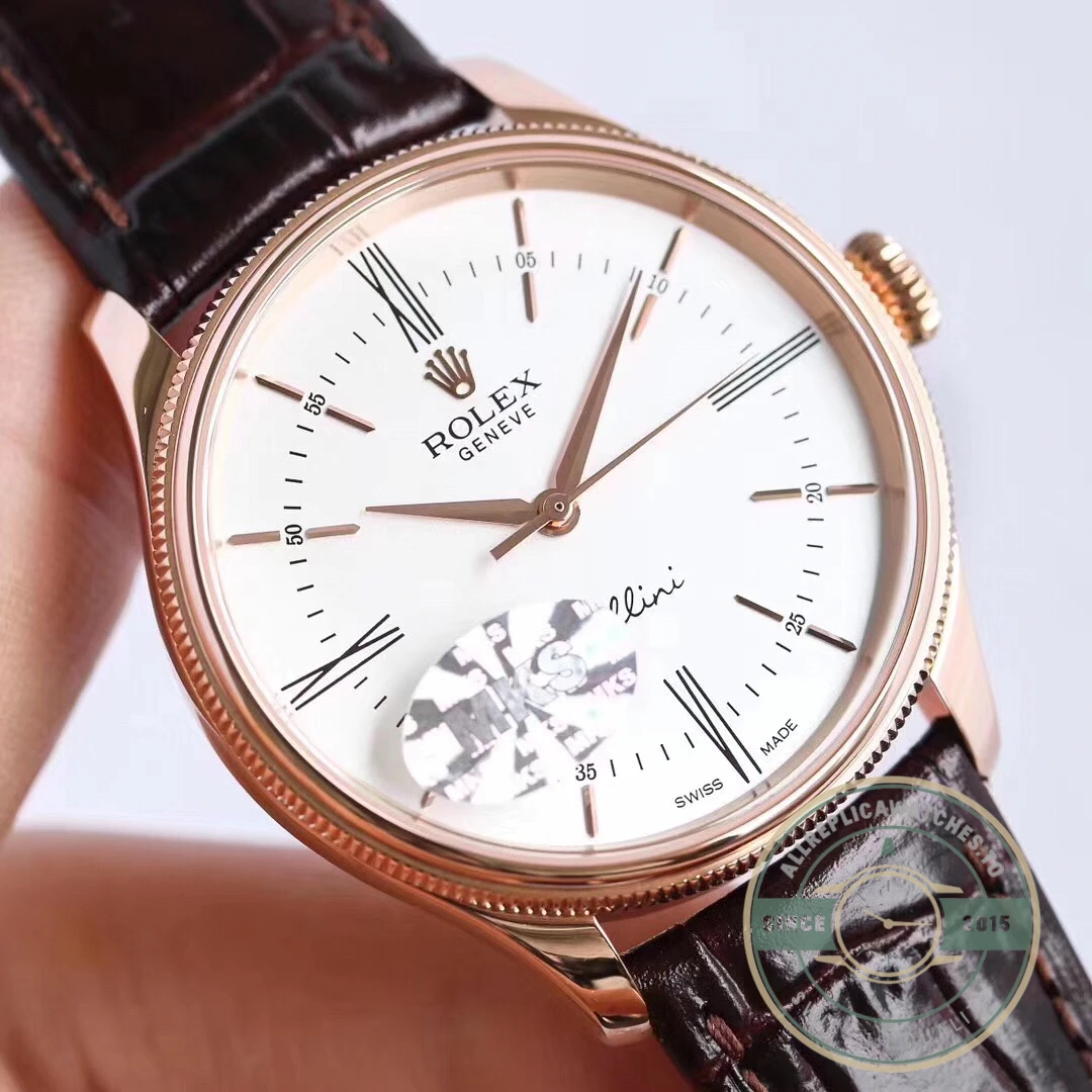Replica Rolex Cellini Time Rose gold 50505 39mm White Dial - Factory Super Clone Watch