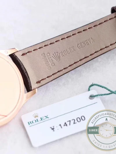 Replica Rolex Cellini Time Rose Gold 50505.009 Black 39mm Dial - Luxury Replica Watch