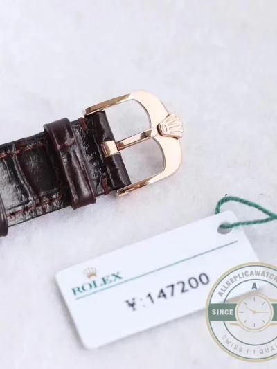 Replica Rolex Cellini Time Rose Gold 50505.009 Black 39mm Dial - Budget Luxury Replica Watch
