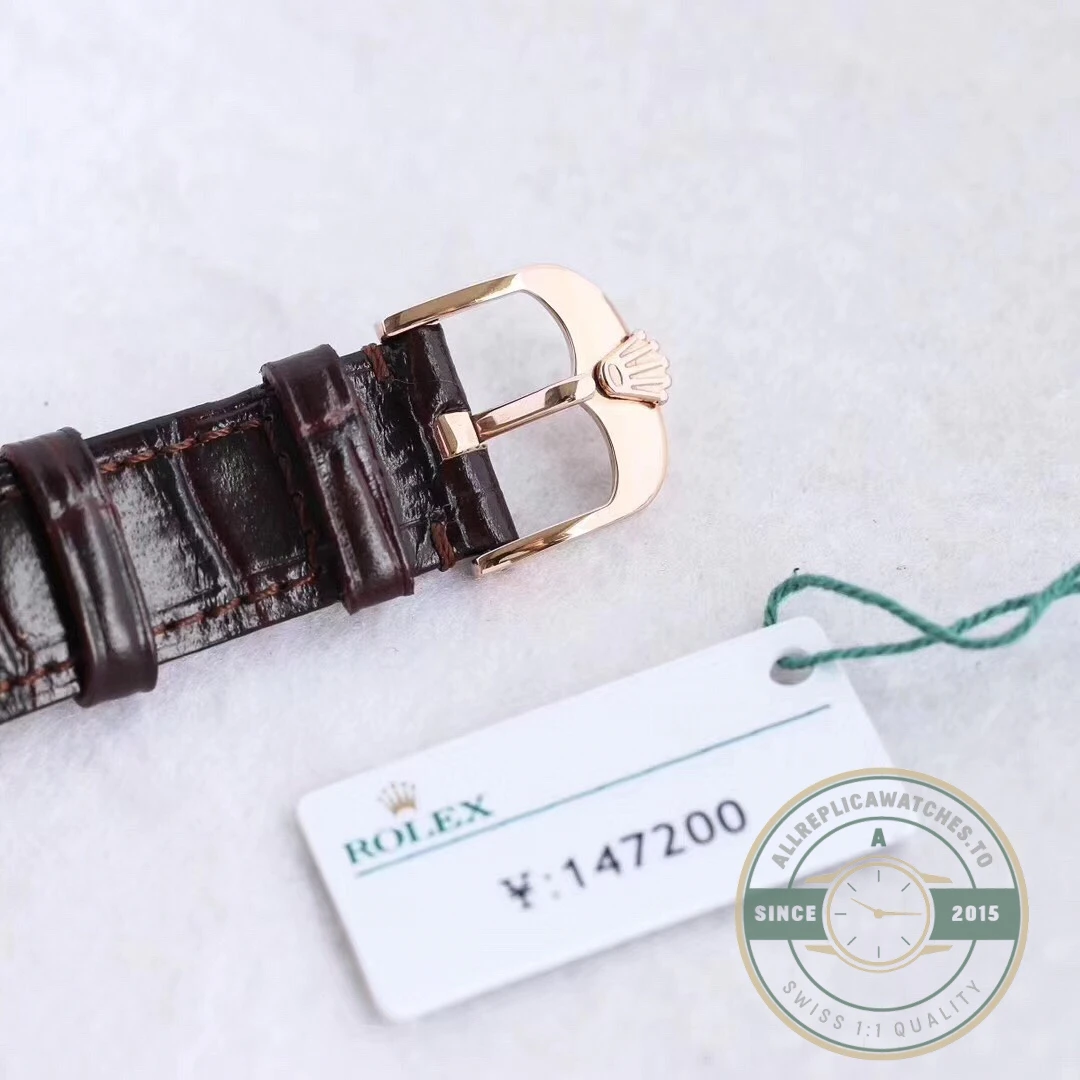 Replica Rolex Cellini Time Rose Gold 50505.009 Black 39mm Dial - Budget Luxury Replica Watch