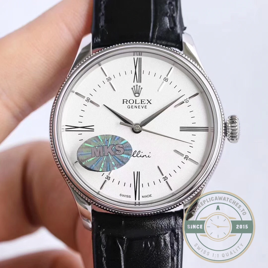 Replica Rolex Cellini white gold 50509.001 39mm White Dial - Affordable Luxury Replica Timepiece