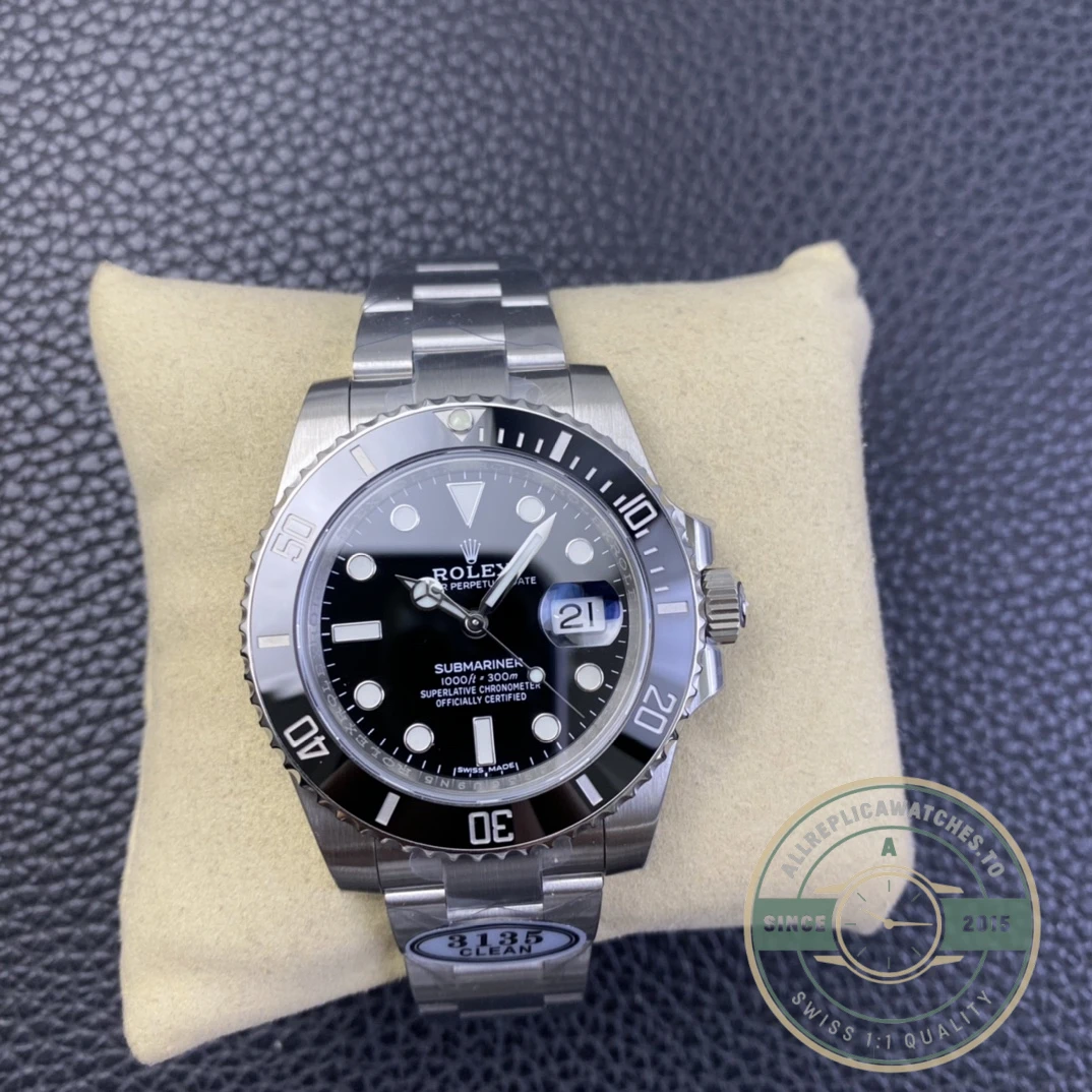 Replica Rolex Classic Black Submariner 116610LN 40mm - Top-Tier Swiss Replica Watch