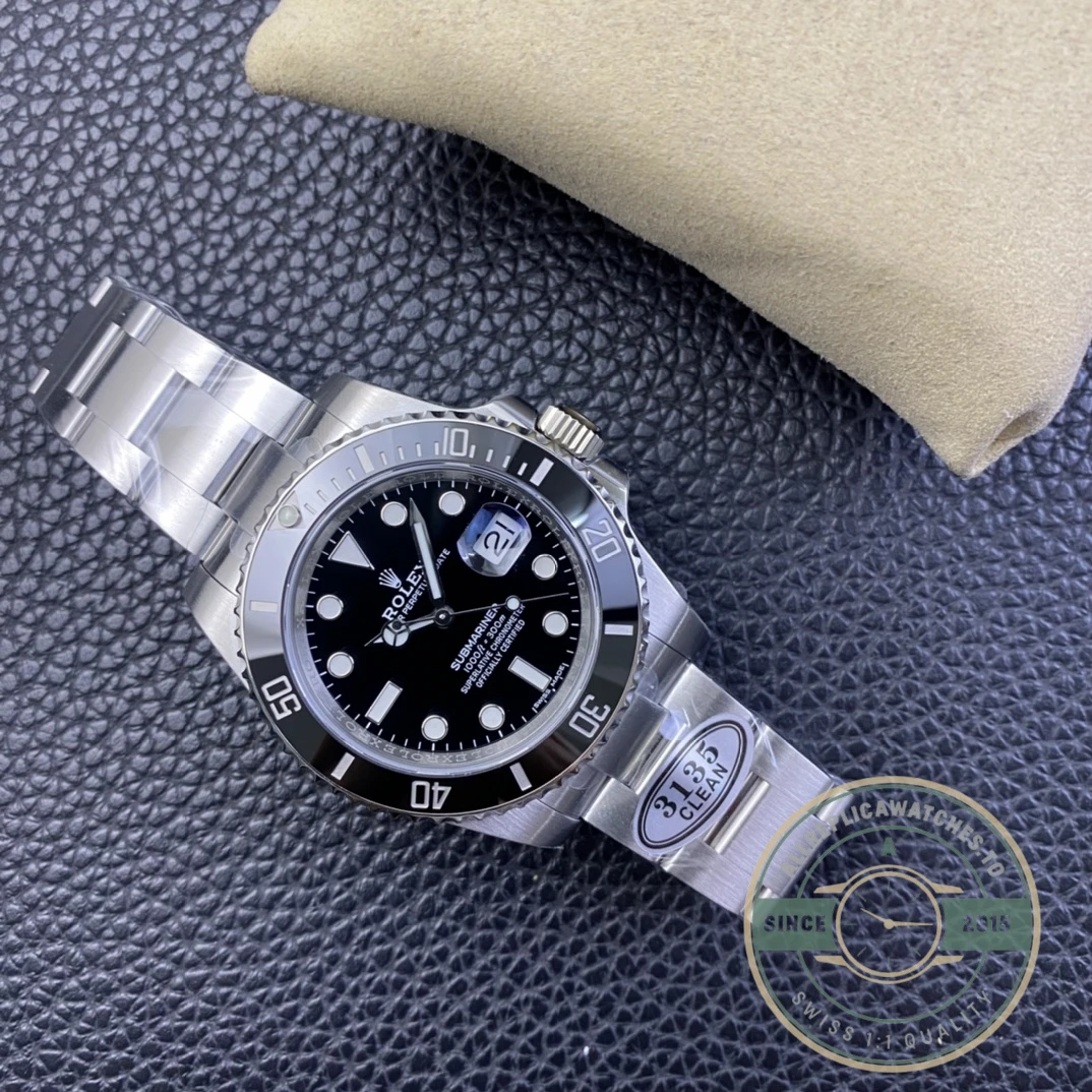 Replica Rolex Classic Black Submariner 116610LN 40mm - Affordable Super Clone Watch