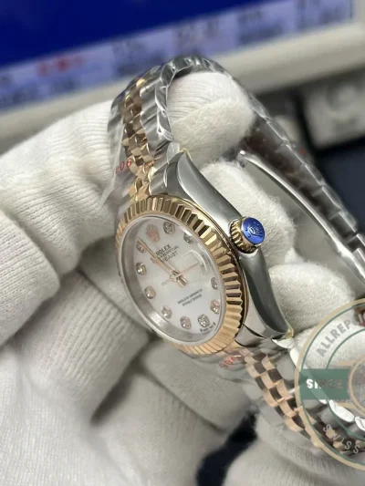 Replica Rolex Datejust 279171 Mother of Pearl 28mm Dial on Jubilee - Swiss Movement Replica Watch