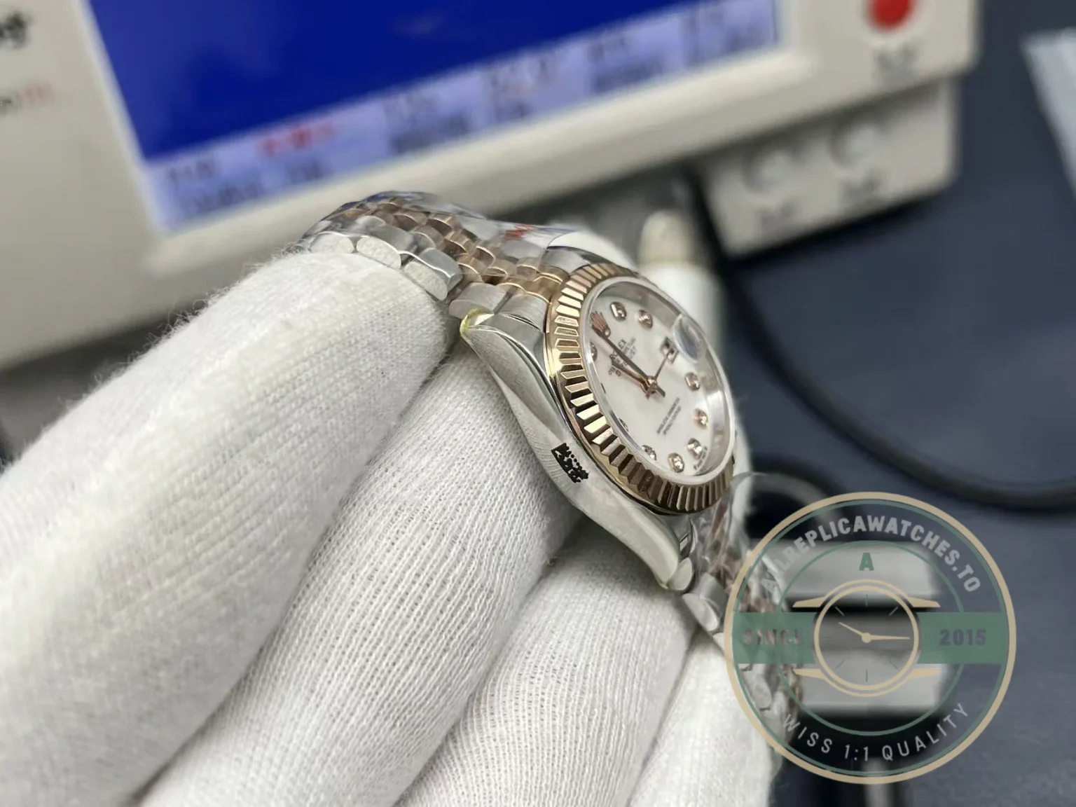 Replica Rolex Datejust 279171 Mother of Pearl 28mm Dial on Jubilee - Factory Super Clone Watch