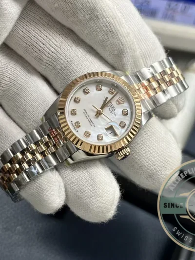 Replica Rolex Datejust 279171 Mother of Pearl 28mm Dial on Jubilee - Top-Tier Swiss Replica Watch